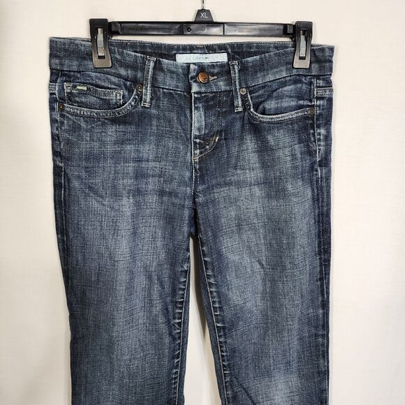 Joes Jeans Size 28 Womens Blue Denim Cropped Low Rise Socialite Kicker Meg - Picture 5 of 14